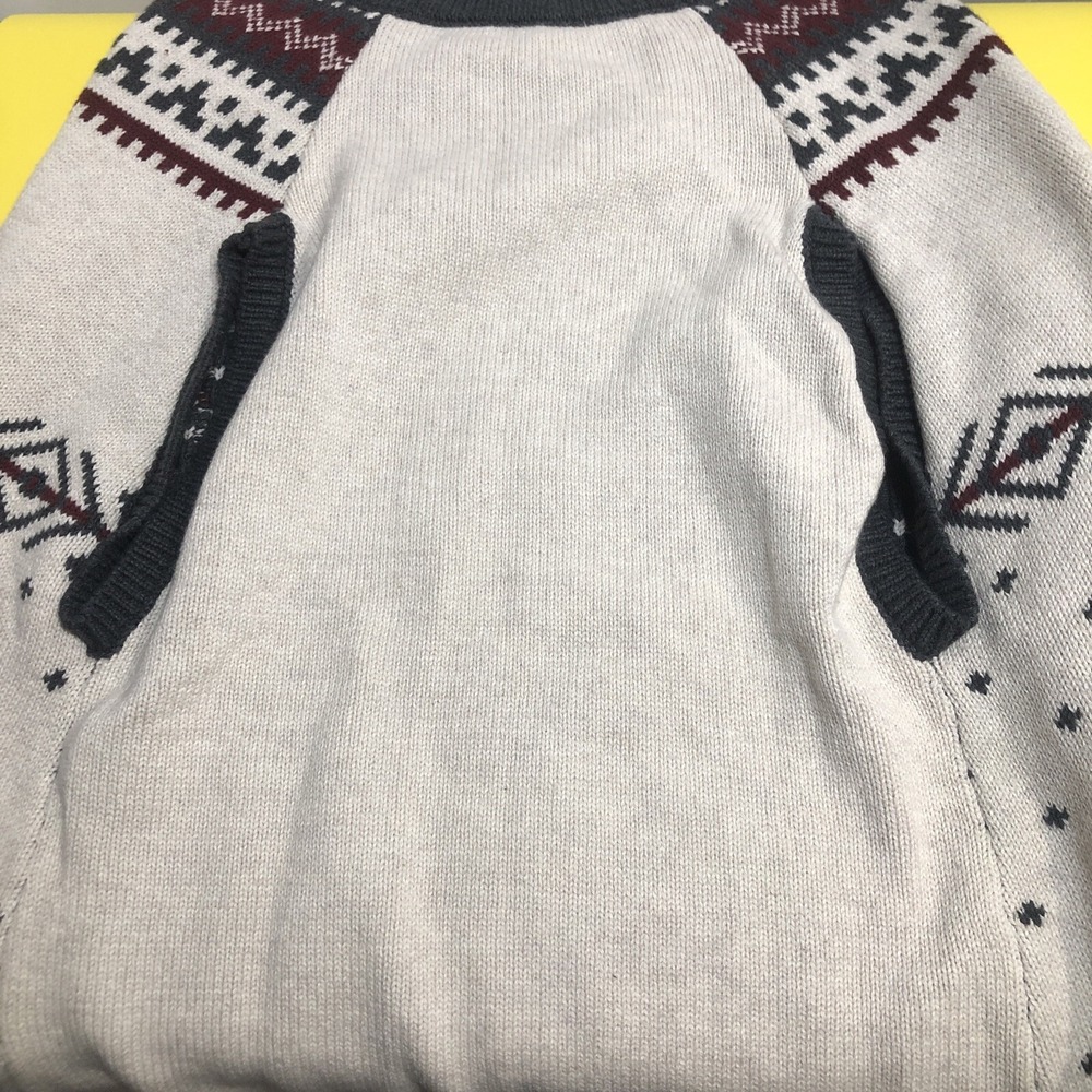 NWT Lands' End Animal Family Holiday Sweater Cream Size XL - Picture 4 of 6